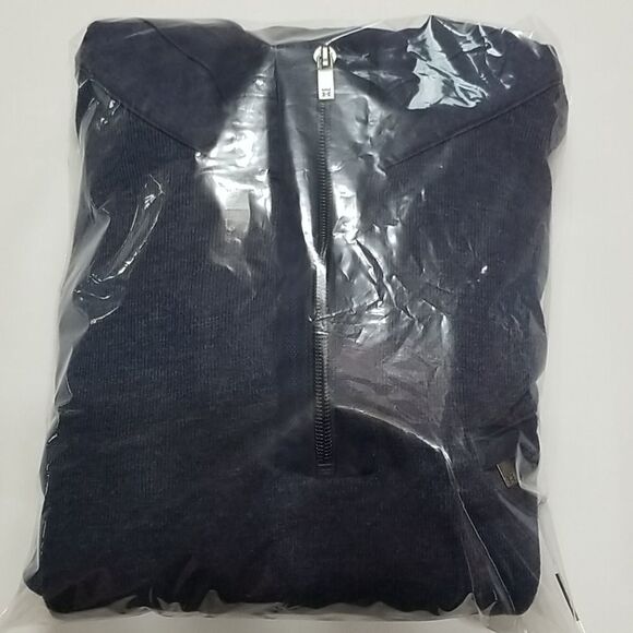 Haggar Sweater Men's Large 1/4 Zip Pull Over With Zipper Pocket Long Sleeve - Picture 10 of 10